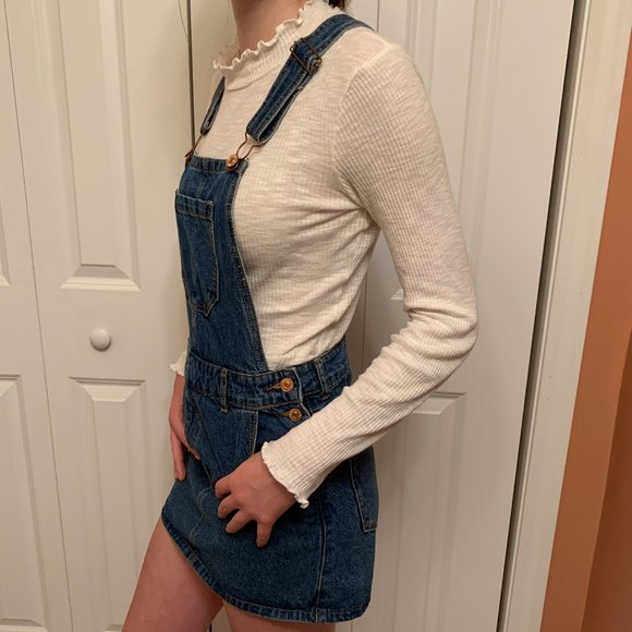 Skirted Jean Overalls - Picture 4 of 6